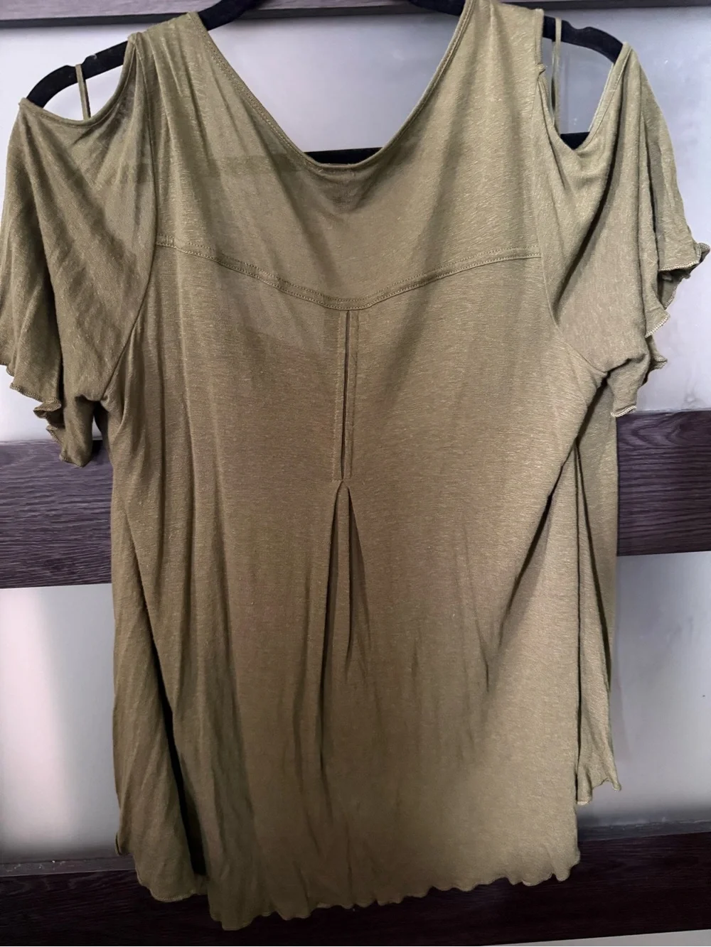 Free People Bittersweet Olive Green Top Size L